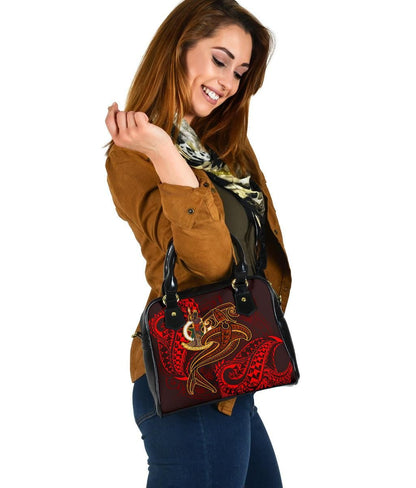 Vanuatu Shoulder Handbag Red Shark Tattoo