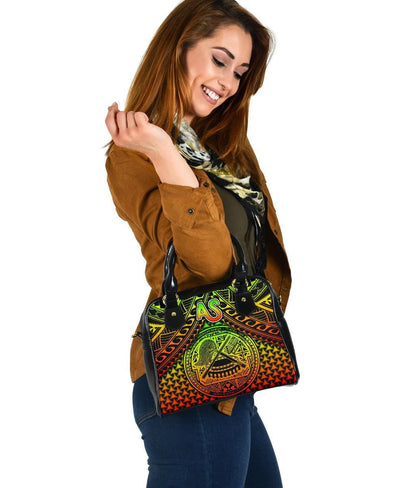 Polynesian American Samoa Shoulder Handbag Reggae Vintage Polynesian Patterns