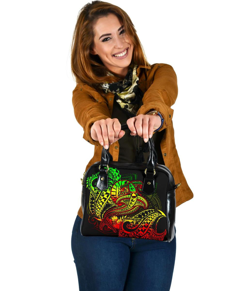 Tahiti Shoulder Handbag Reggae Shark Polynesian Tattoo