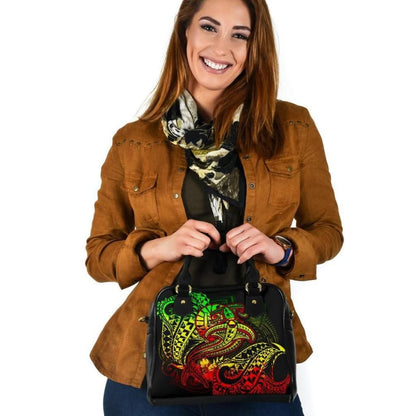 Tahiti Shoulder Handbag Reggae Shark Polynesian Tattoo