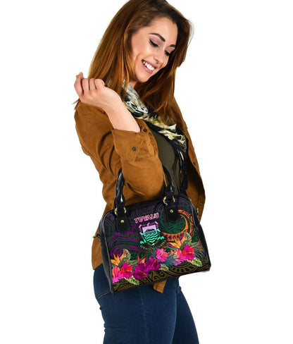 Tuvalu Shoulder Handbag Summer Hibiscus