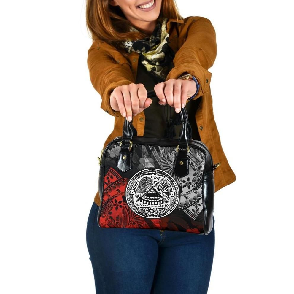 Ameican Samoa Shoulder Handbag Vintage Polynesian Style