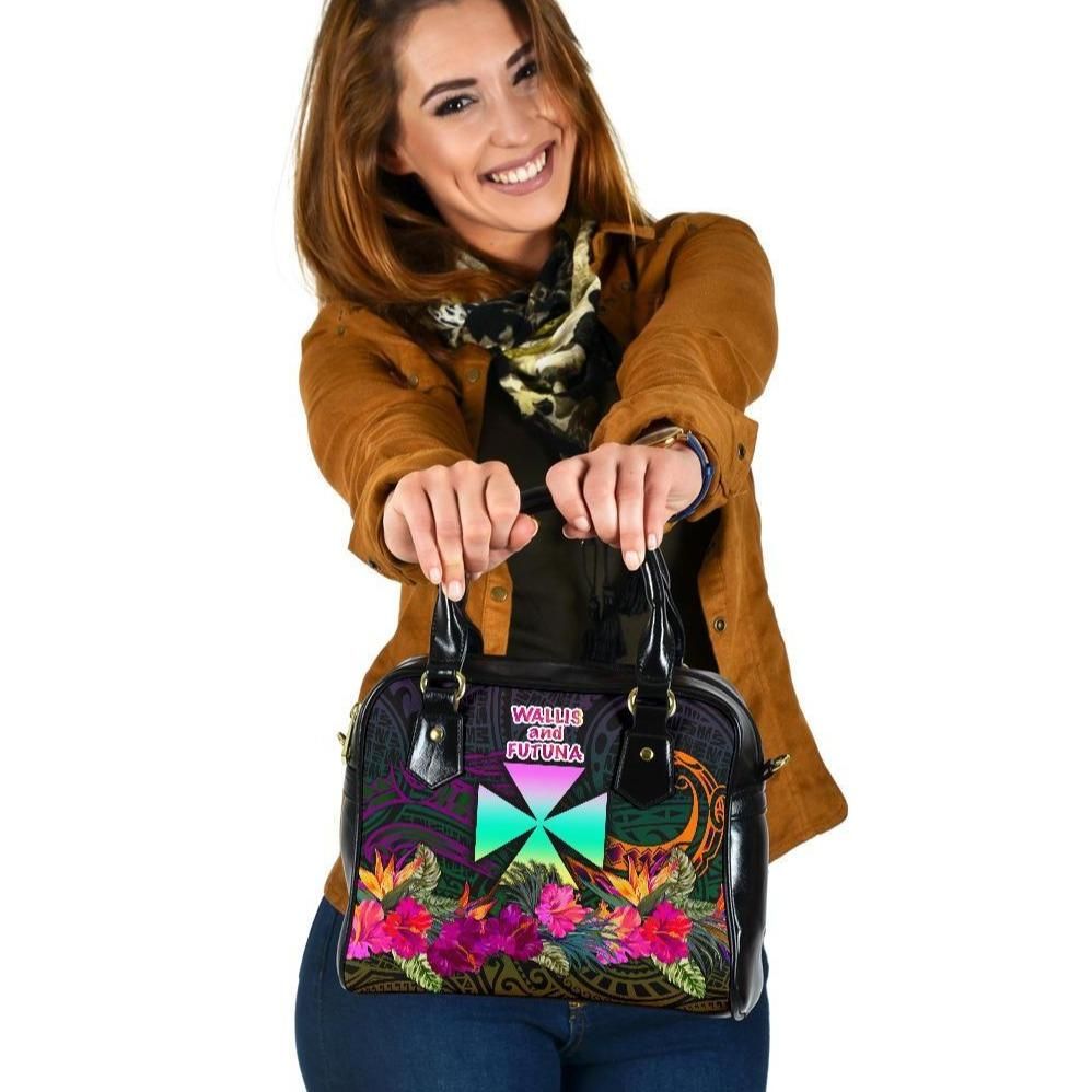 Wallis And Futuna Shoulder Handbag Summer Hibiscus