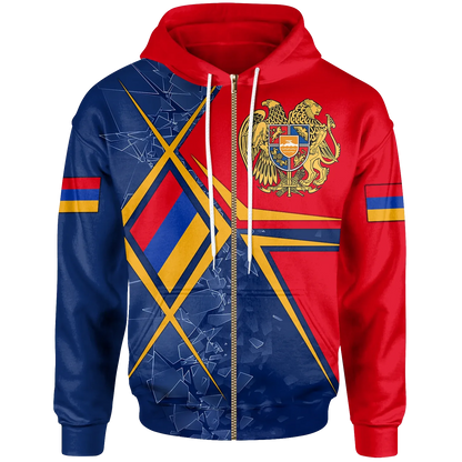 Armenia Zip Up Hoodie Armenia Legend