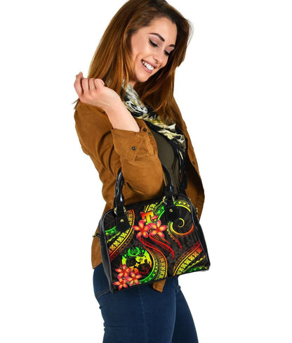 Tonga Polynesian Shoulder Handbag Reggae Plumeria