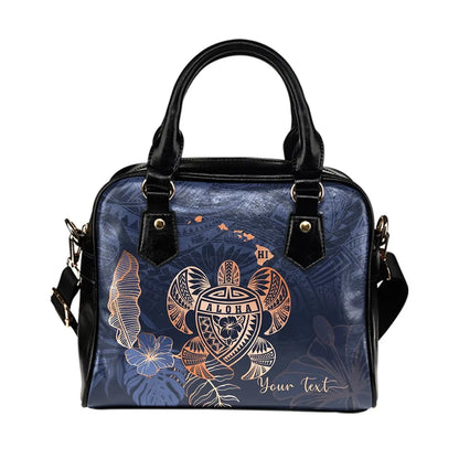 Personalized Hawaii Kakau Polynesian Aloha Turtle Map Shoulder Handbag Special Edition Ah