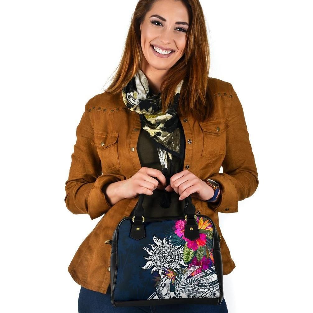Polynesian Custom Personalised Shoulder Handbag Summer Vibes