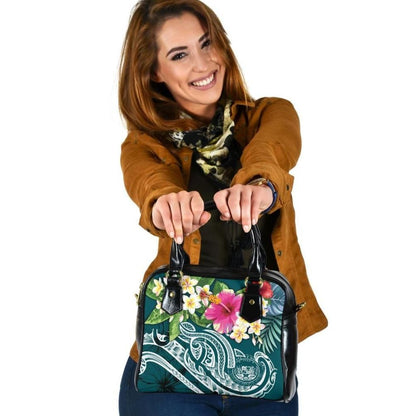 Polynesian Hawaii Shoulder Handbag Summer Plumeria