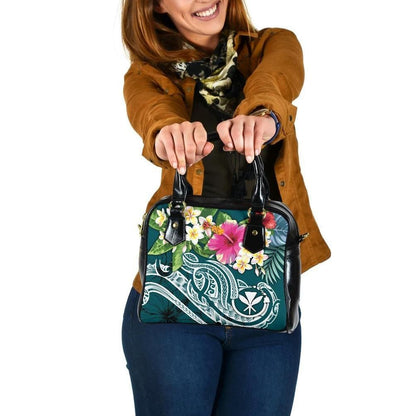 Polynesian Kanaka Maoli Shoulder Handbag Summer Plumeria