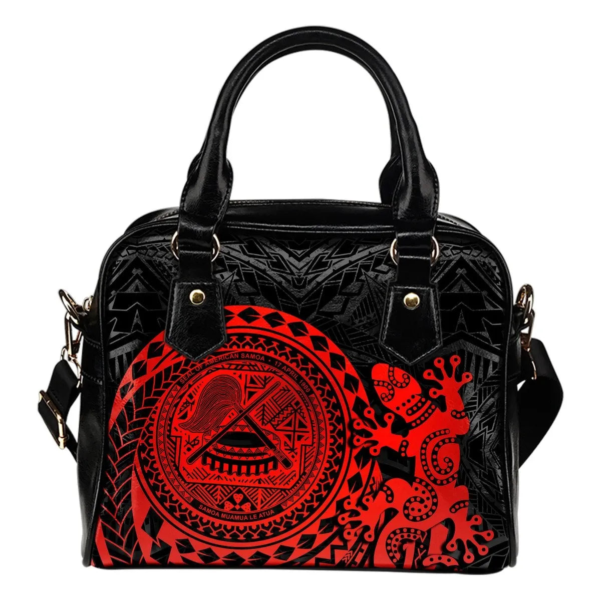 American Samoa Shoulder Handbag Polynesian Lizard
