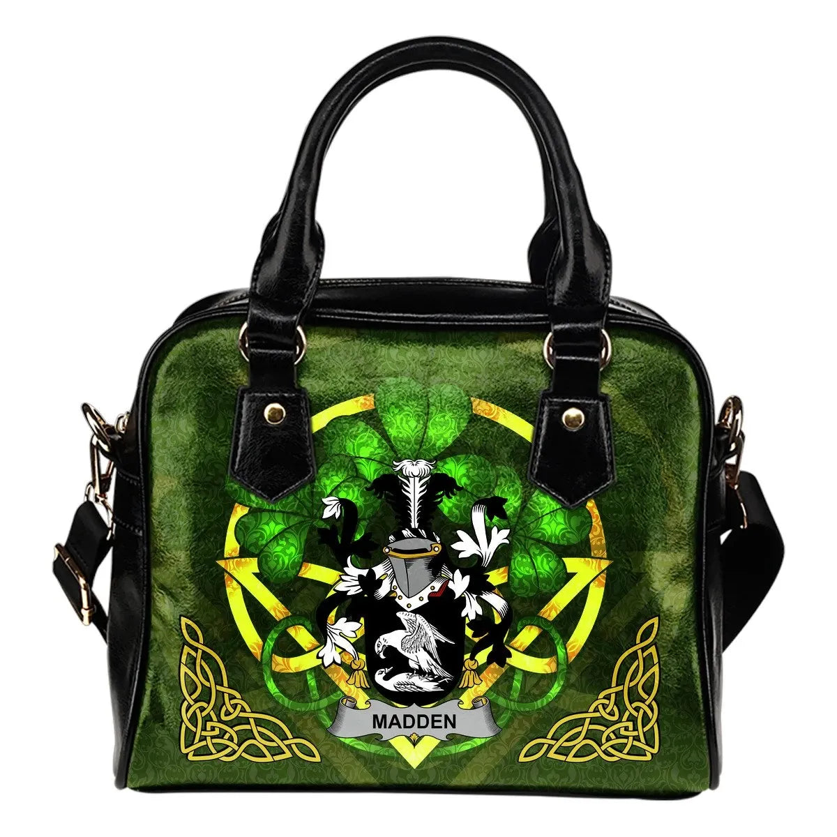 Madden Or O'Madden Ireland Shoulder Handbag Celtic Shamrock