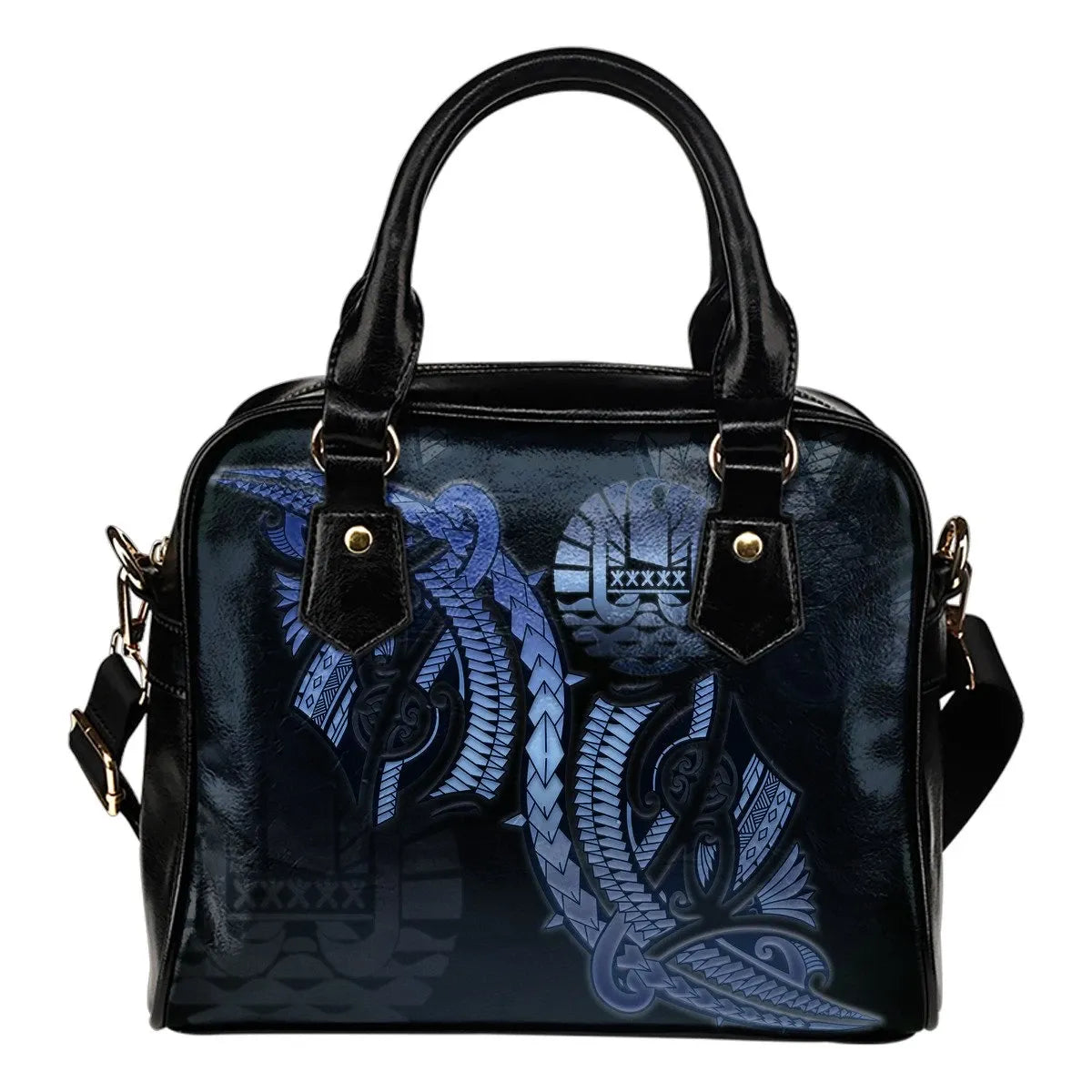 Tahiti Polynesian Shoulder Handbag Tahitian Polynesian Coat Of Arms