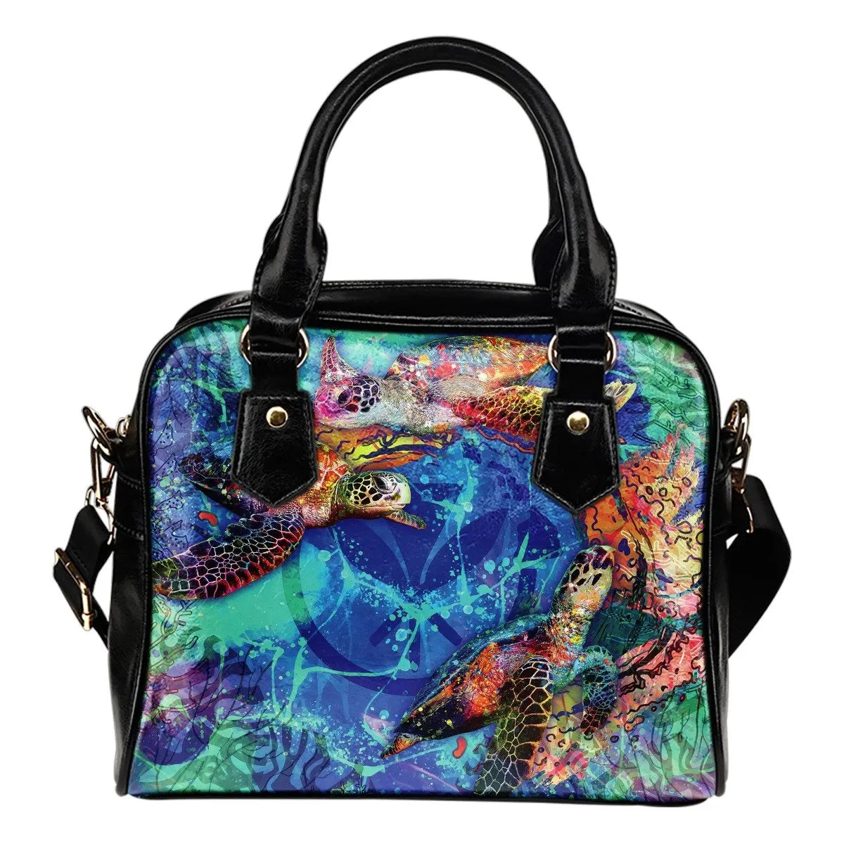 Polynesian Hawaii Shoulder Handbag Coral Treasure