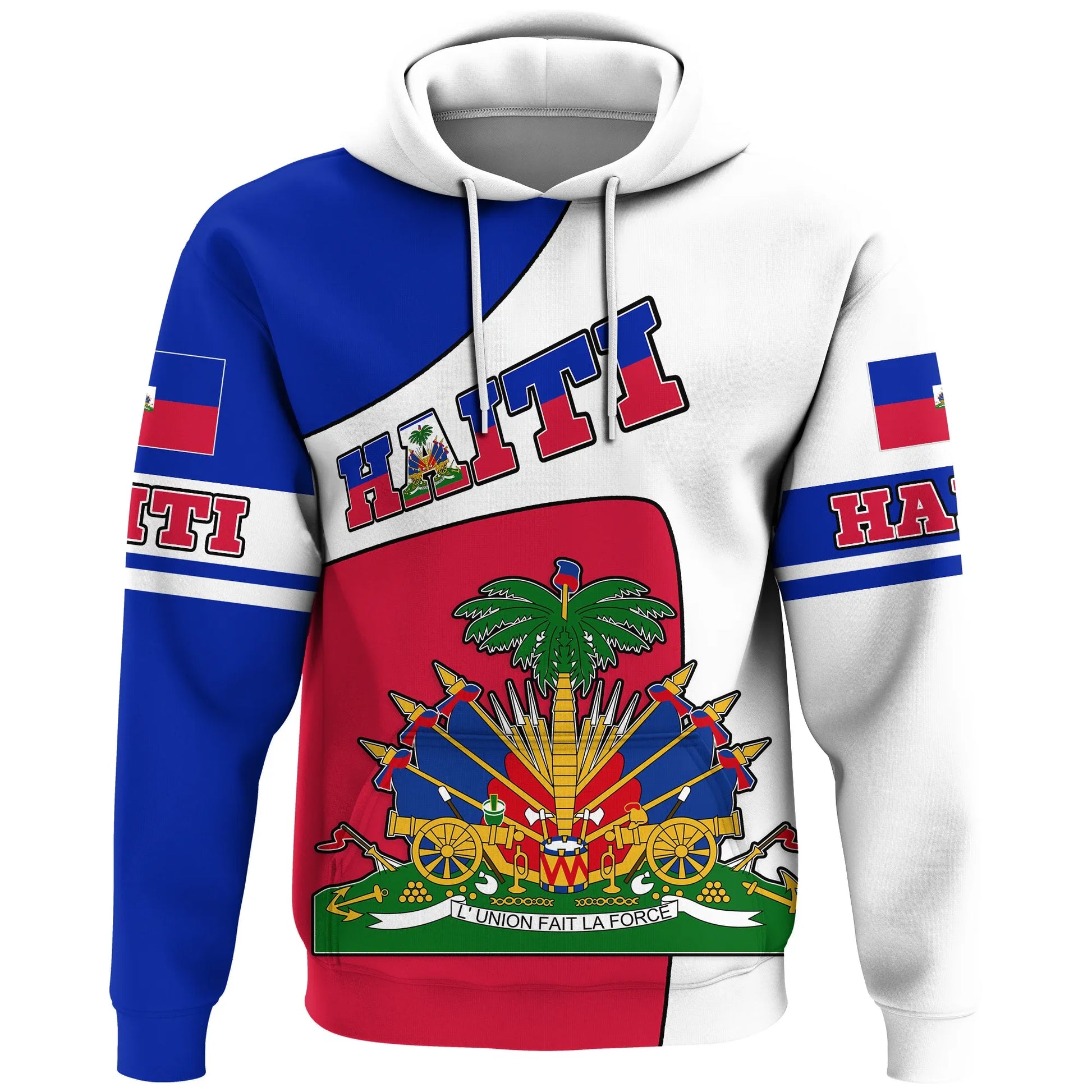 Haiti Hoodie Coat Of Arms Haiti Proud Hoodie