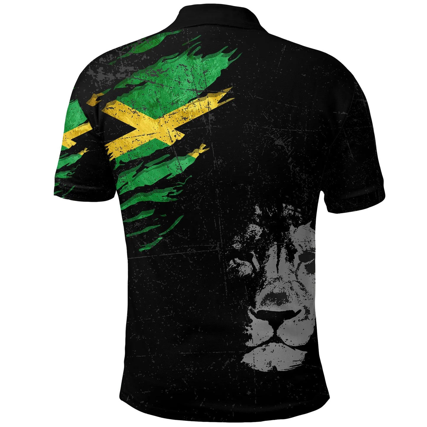 Jamaica Lion Polo Shirt Special Grunge Style