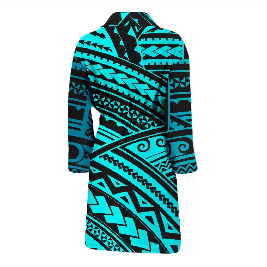 Polynesian Tribal Men's Bathrobe Bn12