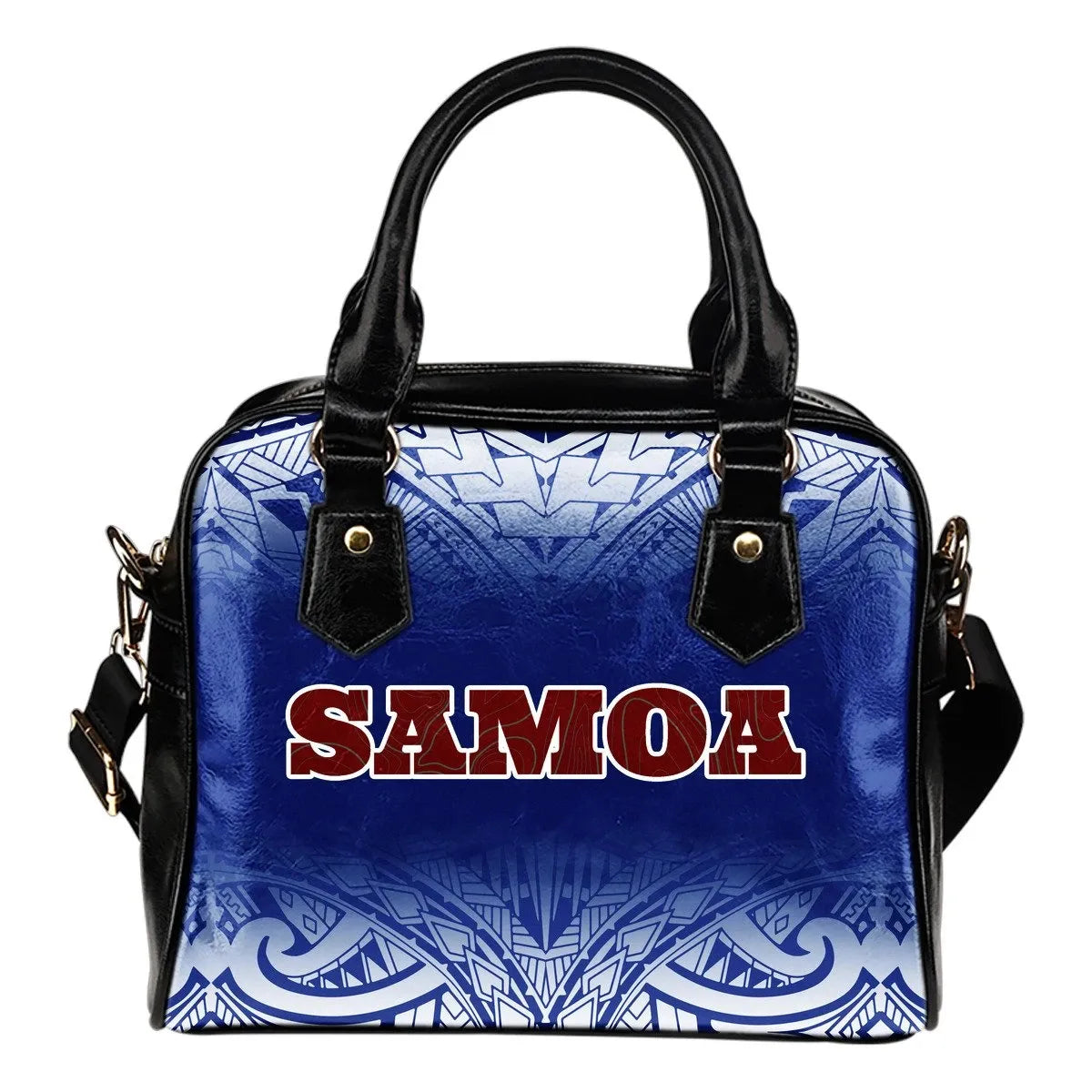 Samoa Shoulder Handbag Polynesian Fog Blue