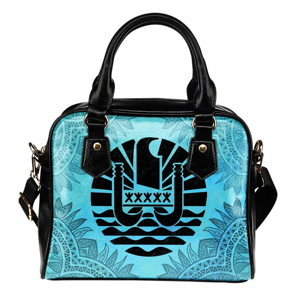 Tahiti Turquoise Shoulder Handbag