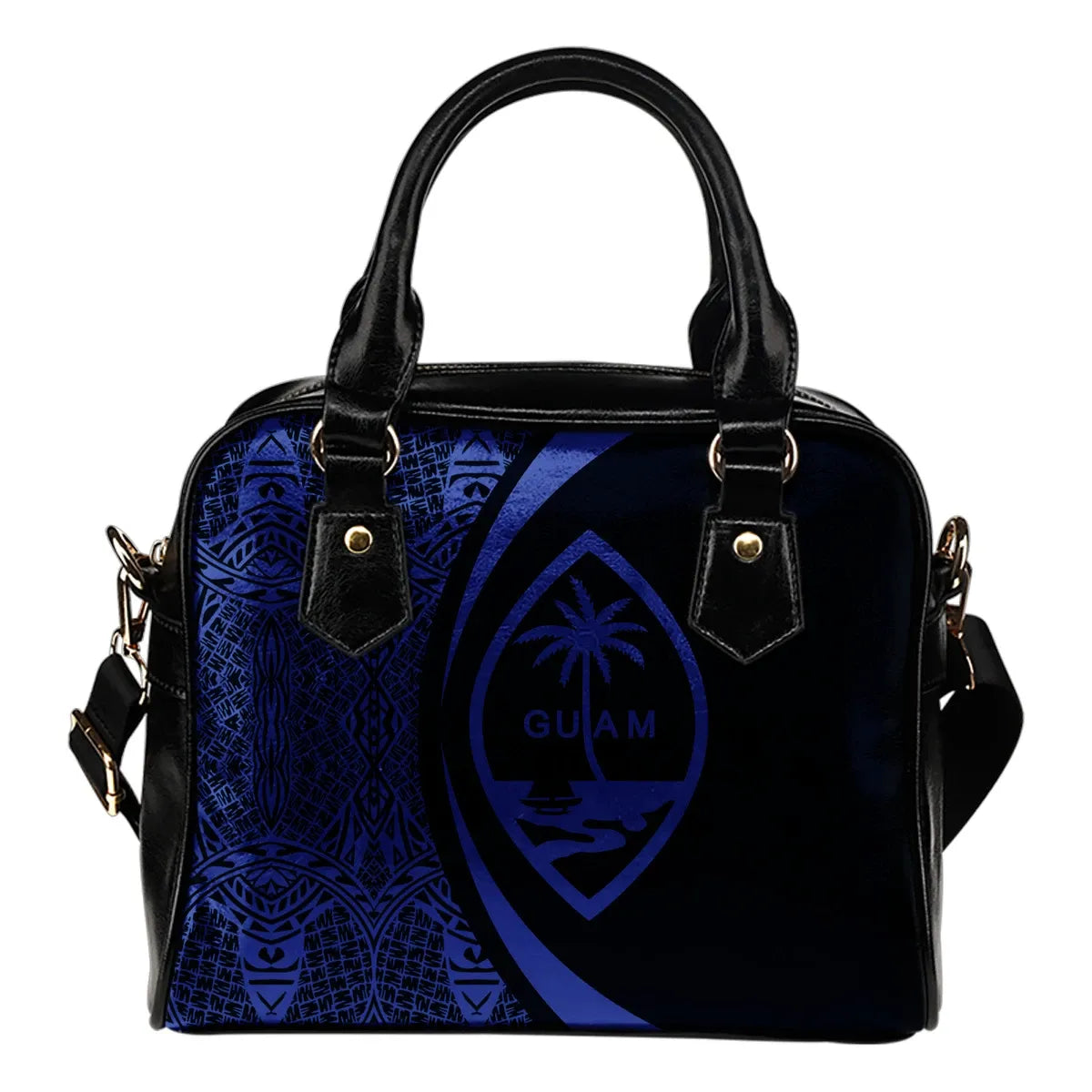 Guam Coat Of Arms Shoulder Handbag Circle Style 04
