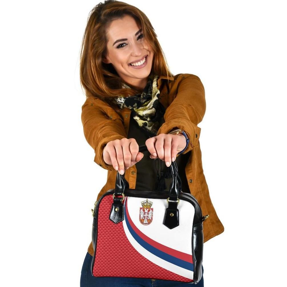 Serbia Shoulder Handbag Serbia Flag Red