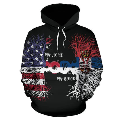 American Grown Serbia Root Dna Hoodie