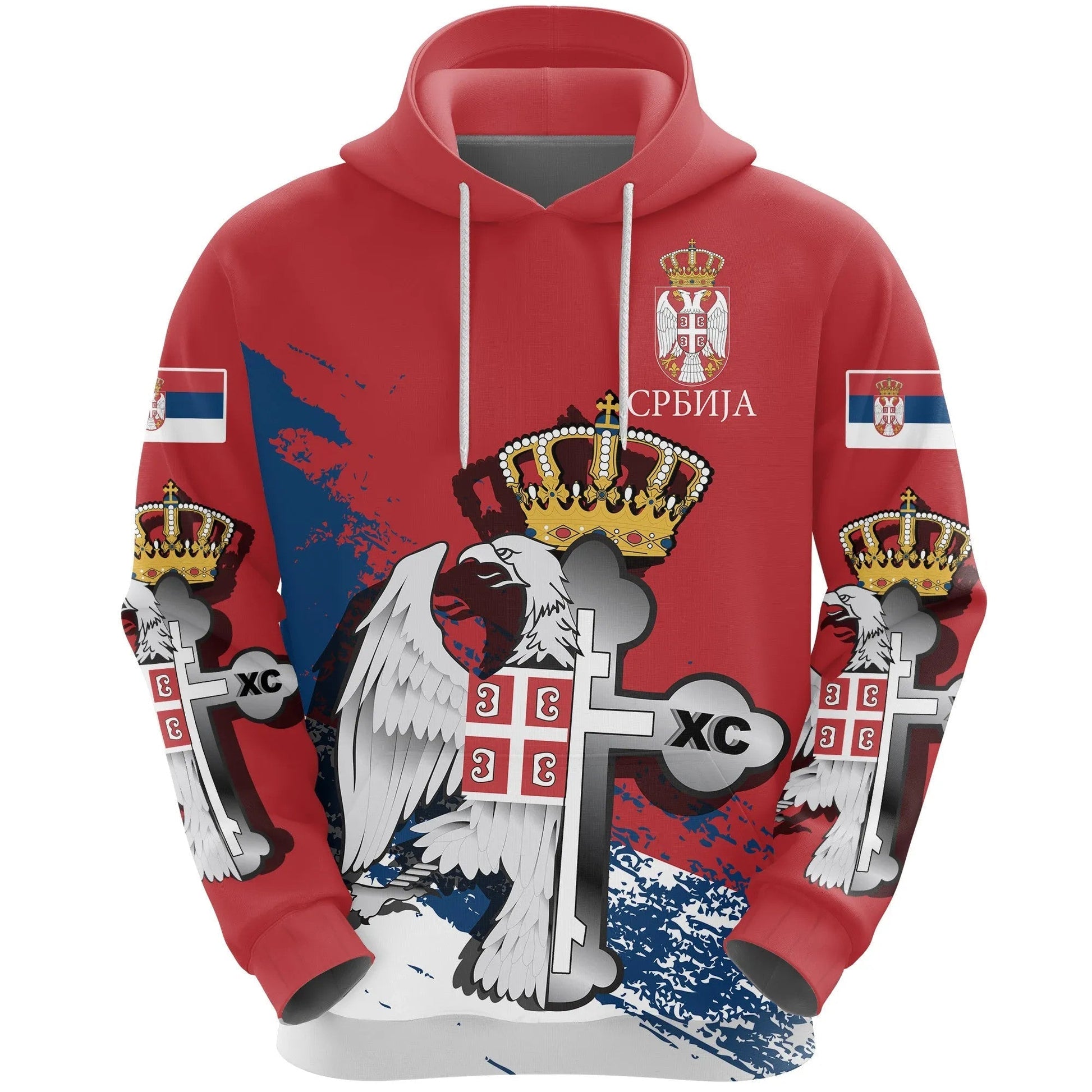 Serbia Special Hoodie Serbian Eagle / Orthodox Cross