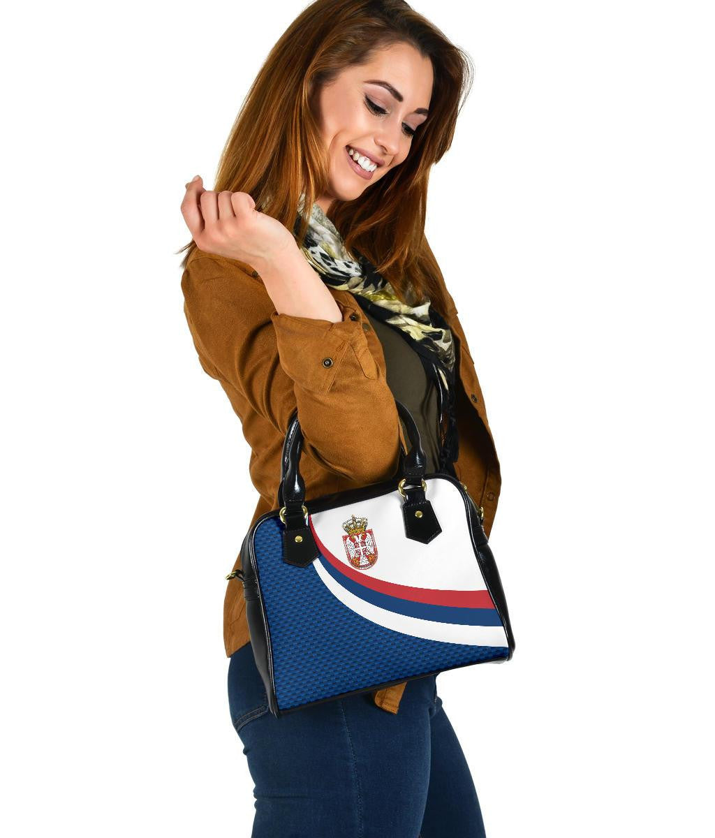 Serbia Shoulder Handbag Serbia Flag Blue