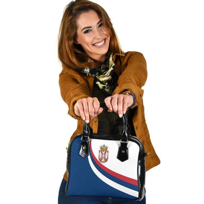 Serbia Shoulder Handbag Serbia Flag Blue