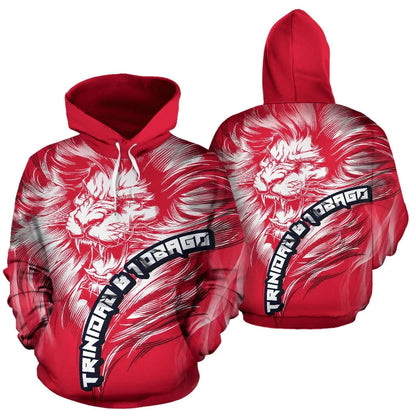 Trinidad and Tobago Lion Red Hoodie