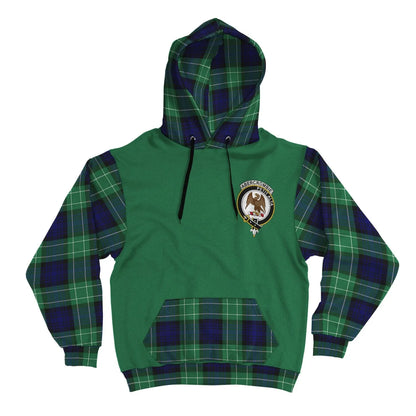 Printivon Abercrombie Clans Tartan All Over Hoodie Sleeve Color
