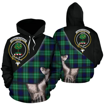 Printivon Abercrombie Tartan Clan Crest Hoodie Patronage