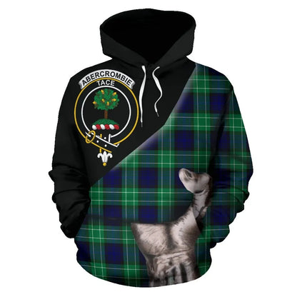 Printivon Abercrombie Tartan Clan Crest Hoodie Patronage