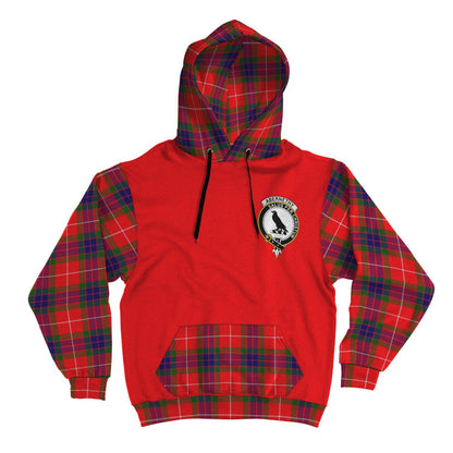 Printivon Abernethy Clans Tartan All Over Hoodie Sleeve Color
