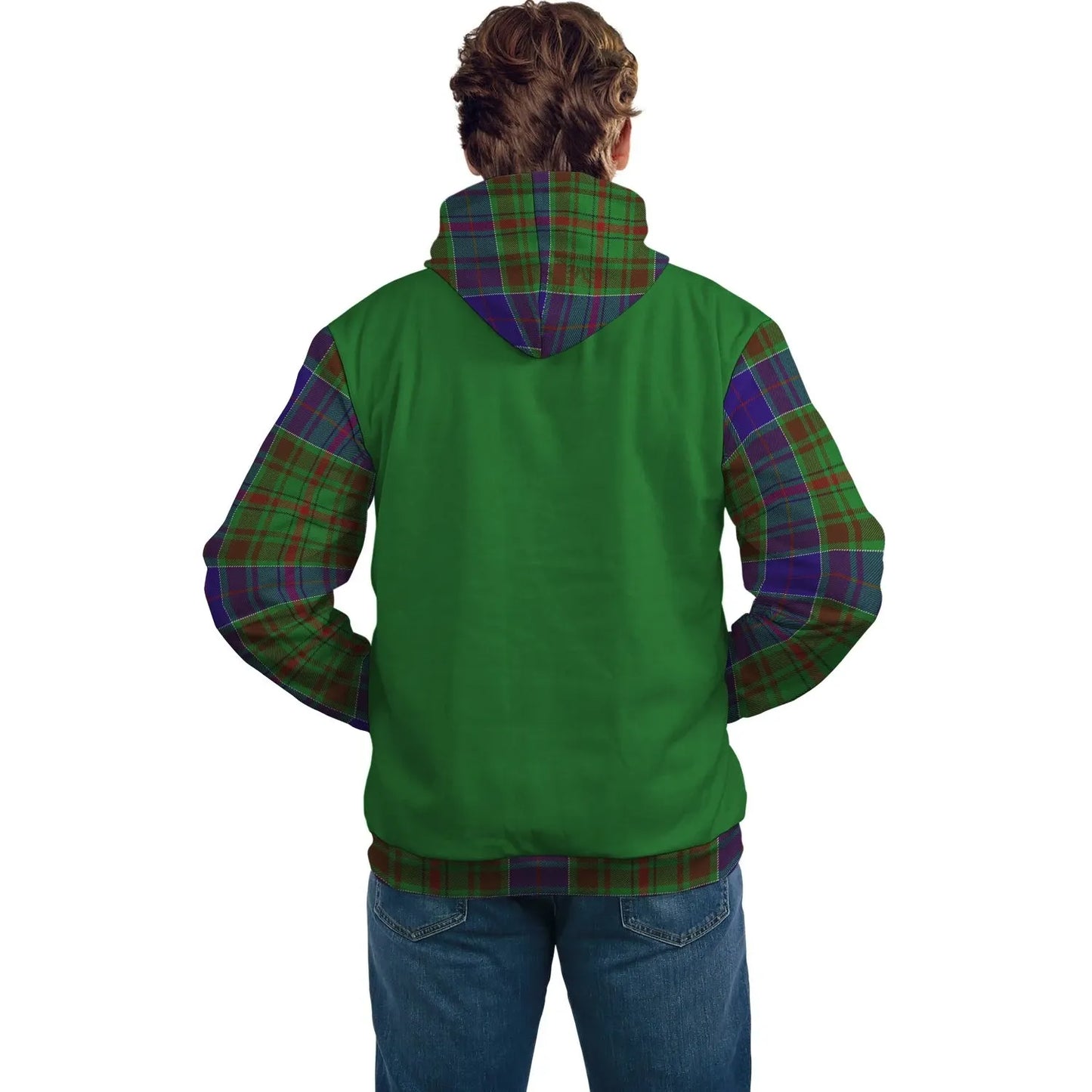 Printivon Adam Clans Tartan All Over Hoodie Sleeve Color
