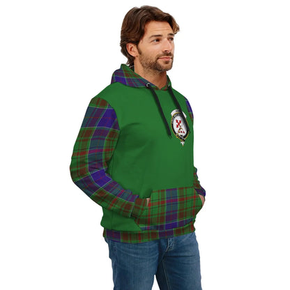 Printivon Adam Clans Tartan All Over Hoodie Sleeve Color