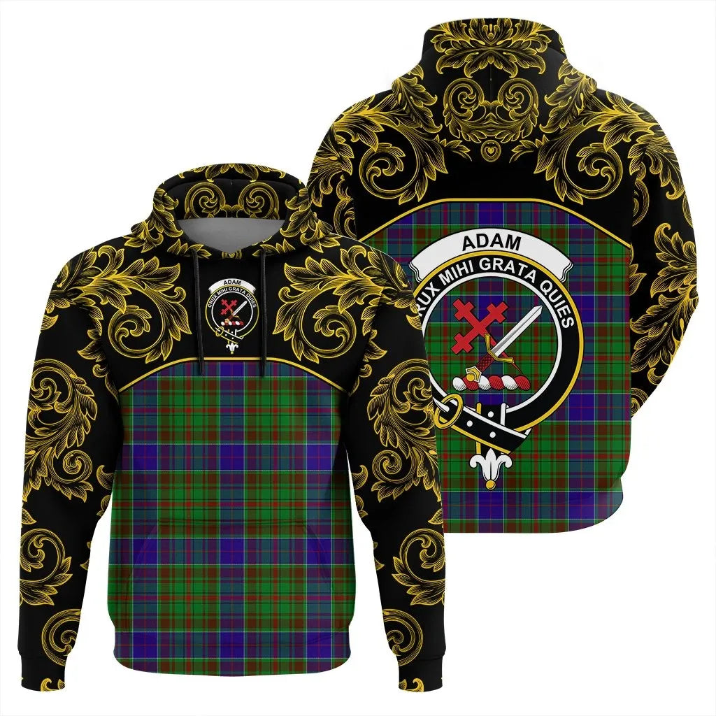 Printivon Adam Tartan Clan Crest Hoodie Empire I