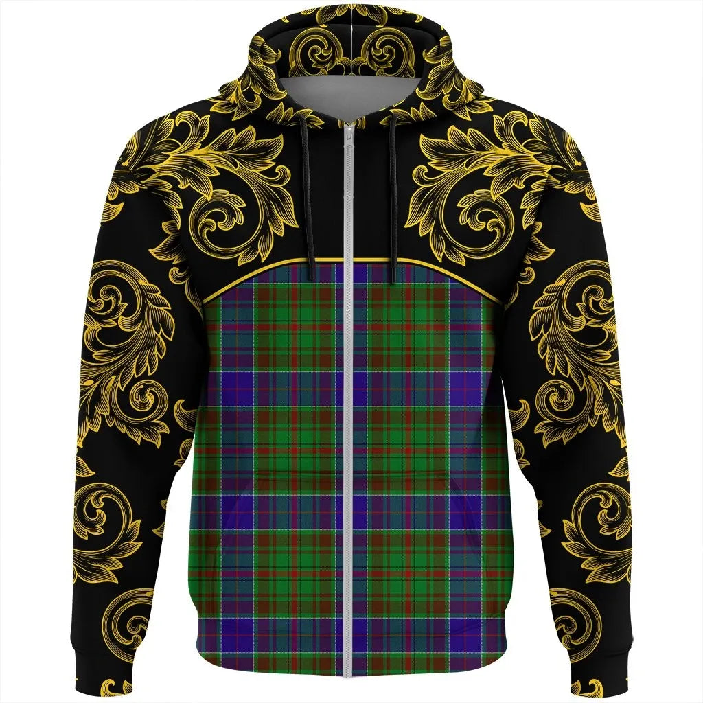 Printivon Adam Tartan Clan Crest Zip Hoodie Empire I