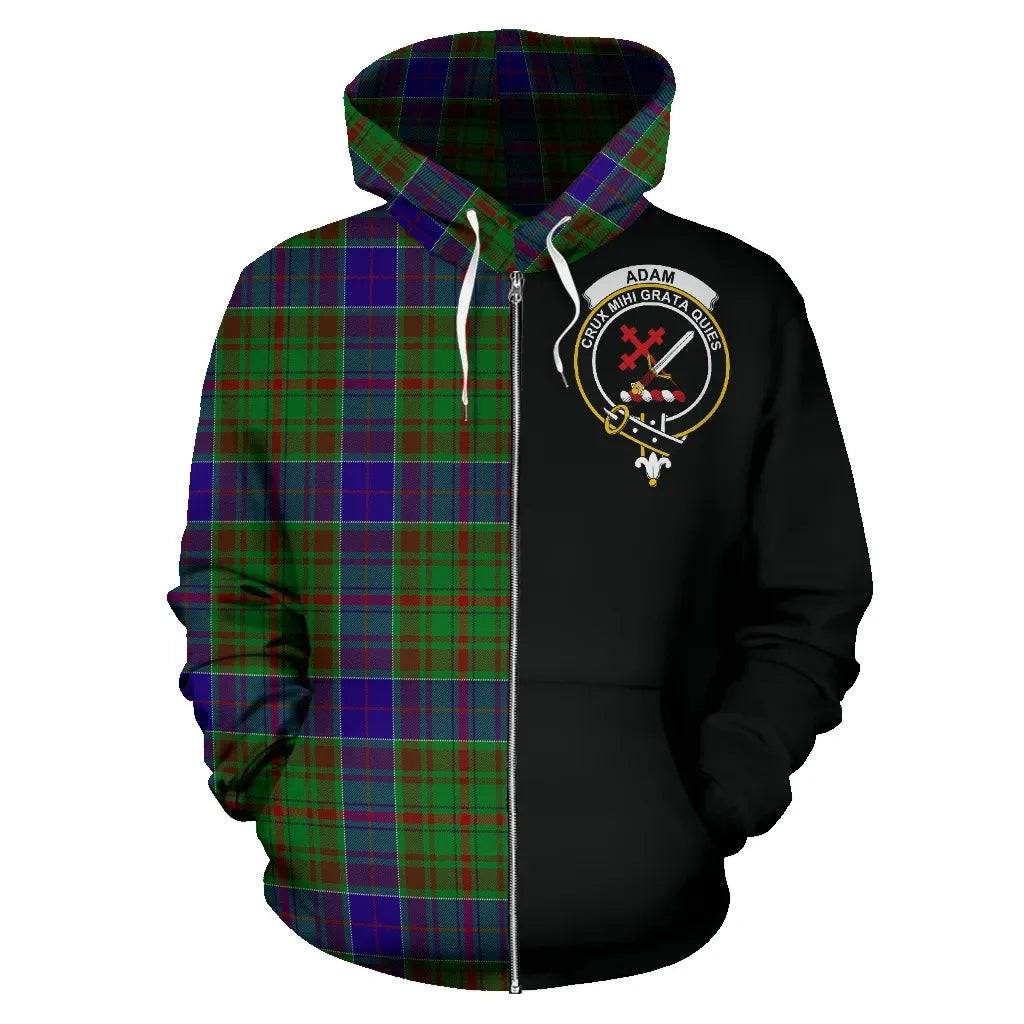 Printivon Adam Tartan Hoodie Half Of Me
