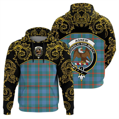 Printivon Agnew Ancient Tartan Clan Crest Hoodie Empire I