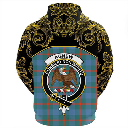 Printivon Agnew Ancient Tartan Clan Crest Hoodie Empire I