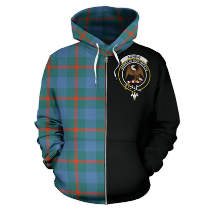 Printivon Agnew Ancient Tartan Hoodie Half Of Me