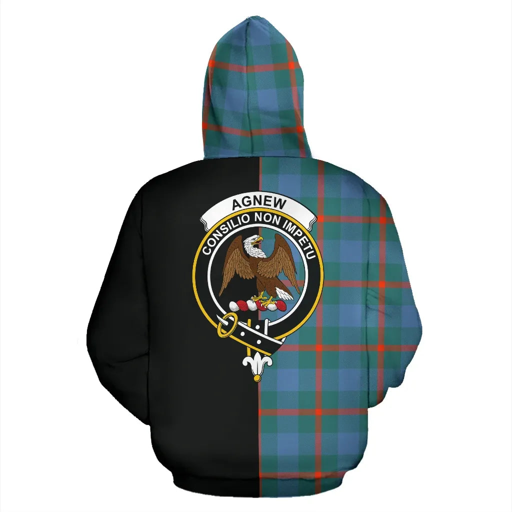 Printivon Agnew Ancient Tartan Hoodie Half Of Me