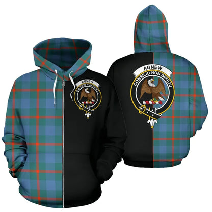 Printivon Agnew Ancient Tartan Hoodie Half Of Me