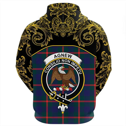 Printivon Agnew Modern Tartan Clan Crest Hoodie Empire I