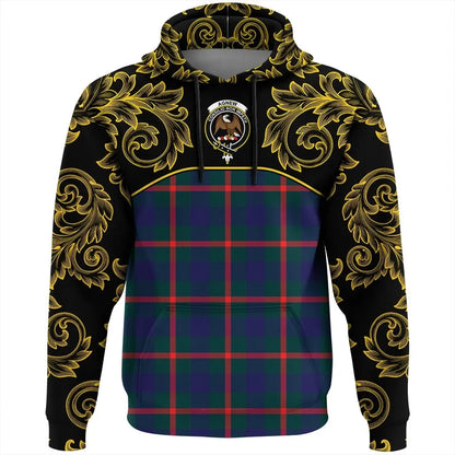 Printivon Agnew Modern Tartan Clan Crest Hoodie Empire I