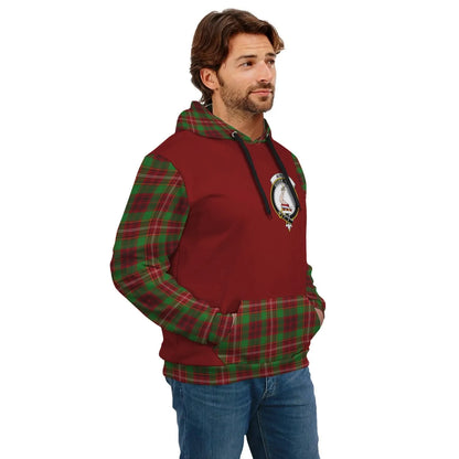 Printivon Ainslie Clans Tartan All Over Hoodie Sleeve Color