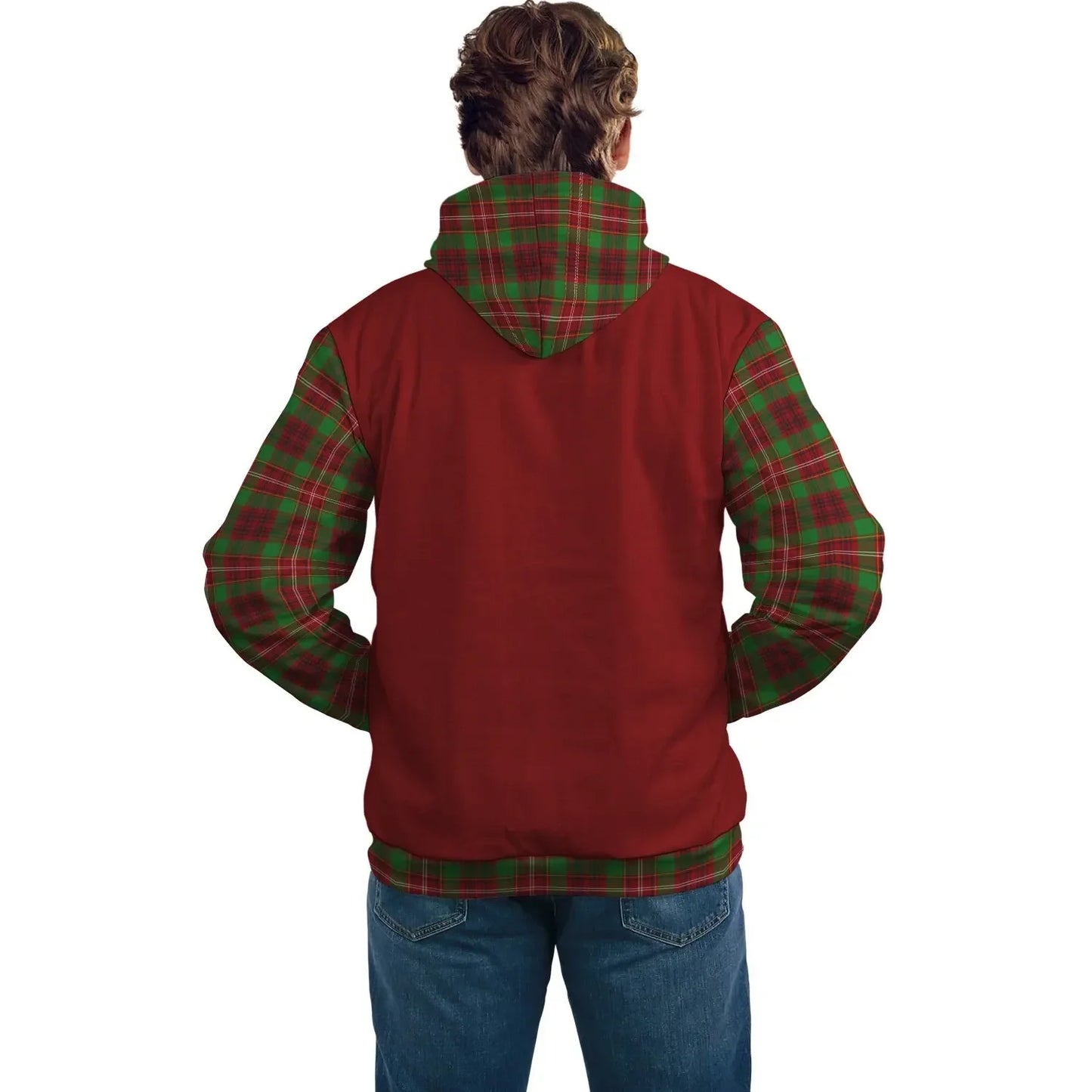 Printivon Ainslie Clans Tartan All Over Hoodie Sleeve Color