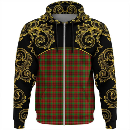 Printivon Ainslie Tartan Clan Crest Zip Hoodie Empire I