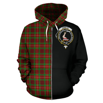 Printivon Ainslie Tartan Hoodie Half Of Me