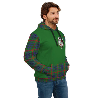 Printivon Aiton Clans Tartan All Over Hoodie Sleeve Color